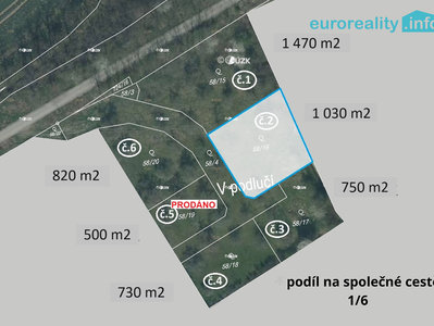 Prodej stavební parcely 1030 m² Plzeň