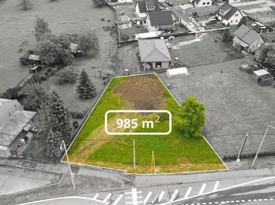 Prodej stavební parcely 985 m² Petřvald
