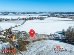 Prodej stavební parcely 2832 m² Obrubce