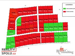 Prodej stavební parcely 982 m² Hory