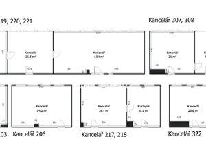 Pronájem kanceláře 44 m² Modřice