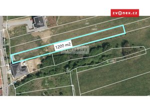 Prodej stavební parcely 1200 m² Uherský Brod