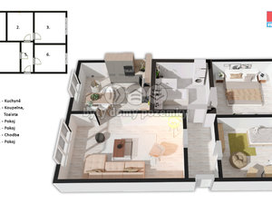Prodej bytu 3+1 56 m² Most