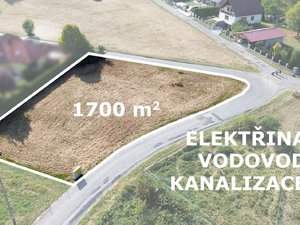 Prodej stavební parcely 1700 m² Příbram