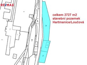 Prodej stavební parcely 2727 m² Hartmanice
