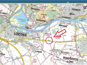 Prodej komerčního pozemku 2278 m² Lovosice