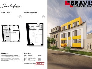 Prodej bytu 1+kk, garsoniery 38 m² Brno