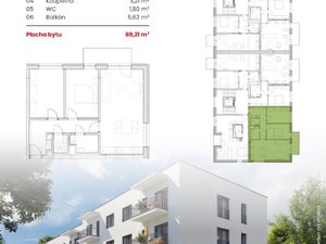 Prodej bytu 3+kk 69 m² Lipník nad Bečvou