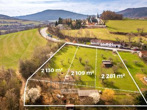 Prodej stavební parcely 2282 m² Prachatice