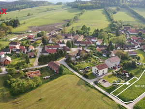 Prodej stavební parcely 1766 m² Strunkovice nad Blanicí