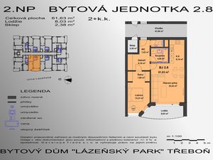 Pronájem bytu 2+kk 73 m² Třeboň