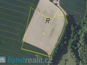 Prodej zemědělské půdy 51077 m² Zvěstov