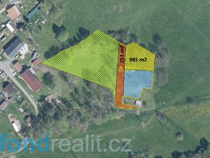 Prodej stavební parcely 1238 m² Dolní Nivy