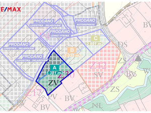 Prodej komerčního pozemku 5381 m² Vražné