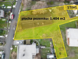 Prodej stavební parcely 1404 m² Ostrava
