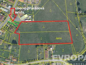 Prodej stavební parcely 10521 m² Jarov