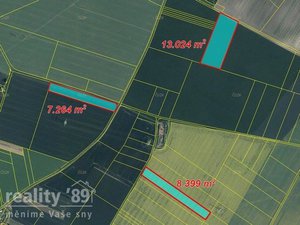 Prodej zemědělské půdy 46326 m² Veleň