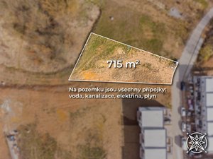Prodej stavební parcely 715 m² Polná