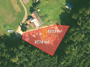 Prodej stavební parcely 1376 m² Mostek