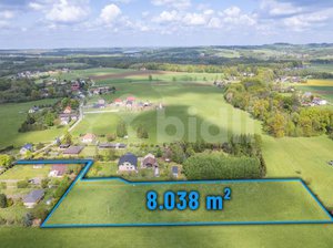 Prodej stavební parcely 8038 m² Dolní Domaslavice