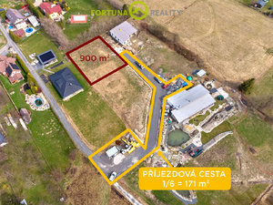 Prodej stavební parcely 1071 m² Veřovice