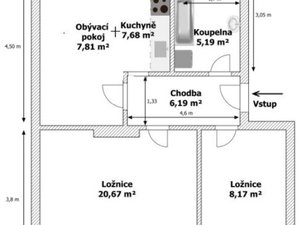 Pronájem bytu 3+kk 75 m² Šumperk