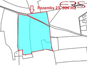Prodej zemědělské půdy 23904 m² Panenské Břežany