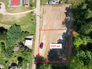 Prodej stavební parcely 1127 m² Brniště