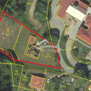 Prodej stavební parcely 1 856 m² Jimramov, Padělek