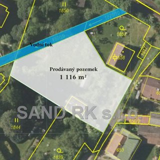 Prodej stavební parcely 1 116 m² Trhanov