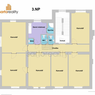 Pronájem kanceláře 700 m², Žižkova