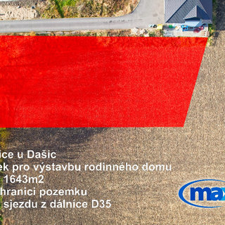 Prodej stavební parcely 1 575 m² Dašice