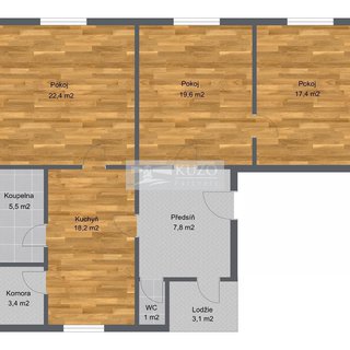 Prodej bytu 3+1 112 m² Kaplice, 