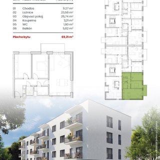 Prodej bytu 3+kk 69 m² Lipník nad Bečvou, Na Výsluní