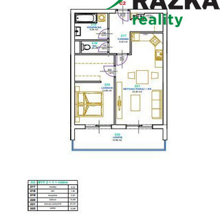 Prodej bytu 2+kk 57 m²