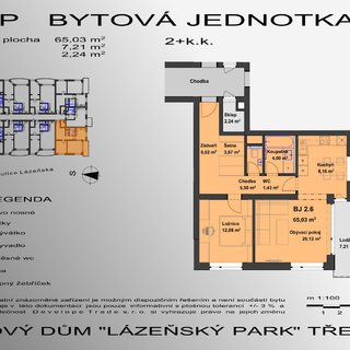 Prodej bytu 2+kk 68 m² Třeboň, Lázeňská