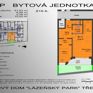 Prodej bytu 2+kk 64 m² Třeboň, Lázeňská
