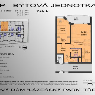 Prodej bytu 2+kk 64 m² Třeboň, Lázeňská