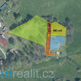 Prodej stavební parcely 985 m² Dolní Nivy