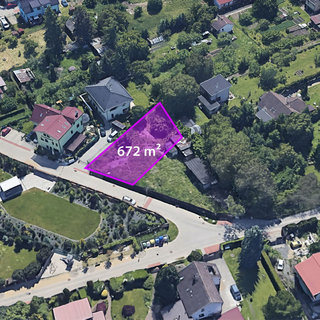 Prodej stavební parcely 672 m² Praha, U Červeného mlýnku