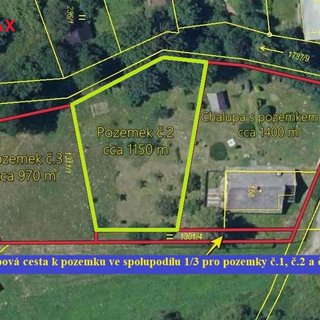 Prodej stavební parcely 1 150 m² Malá Morava, 