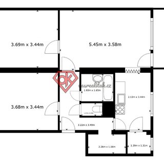 Pronájem bytu 3+1 72 m², V Zahradách