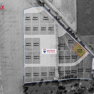 Prodej stavební parcely 976 m² Líšnice