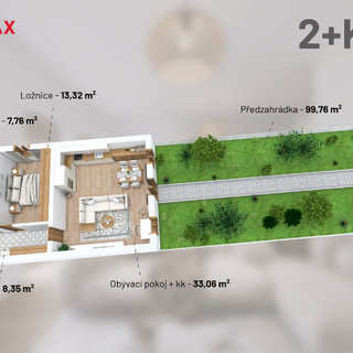 Prodej bytu 2+kk 62 m² Třeština, 