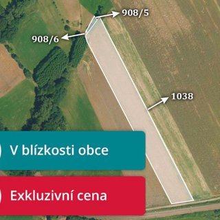 Prodej zemědělské půdy 21 695 m² Vlkaneč