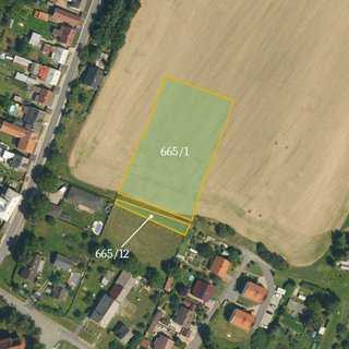 Prodej stavební parcely 1 428 m² Domašov u Šternberka