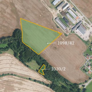 Prodej zemědělské půdy 44 313 m² Šebířov