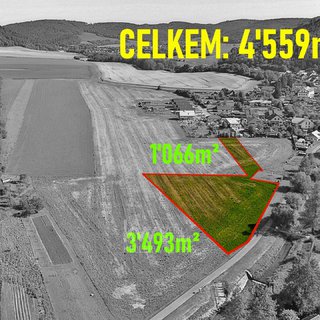 Prodej zemědělské půdy 4 559 m² Lomnička, 