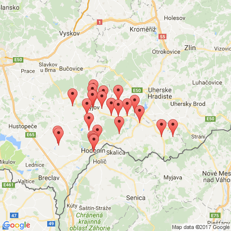 hodonín mapa google Pozemky Hodonín